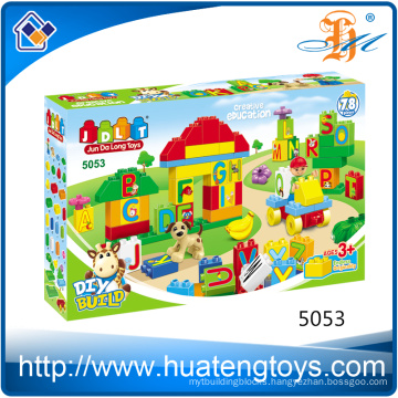 Hot sale 78pcs kids DIY ABS plastic number brick block set toys